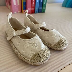 Zara Crochet Canvas Sandals